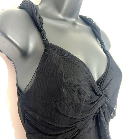 Max Studio Special Edition Silk Black Cocktail Dress NWT Size 6 - Picture 7 of 14